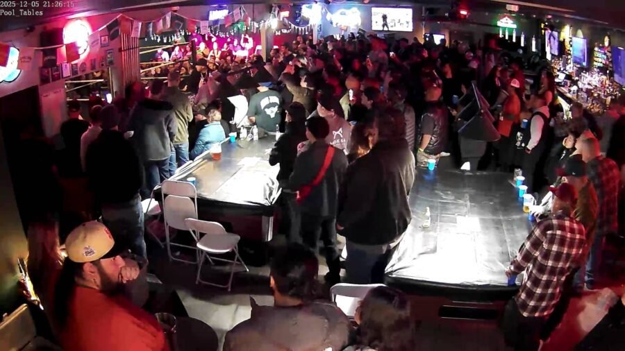 A packed room at Louie's Cocktail Lounge